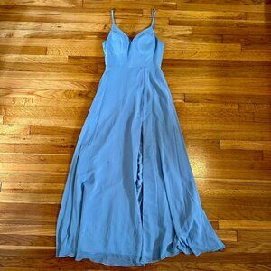 Azazie Spaghetti Strap Lace Bridesmaid Dress